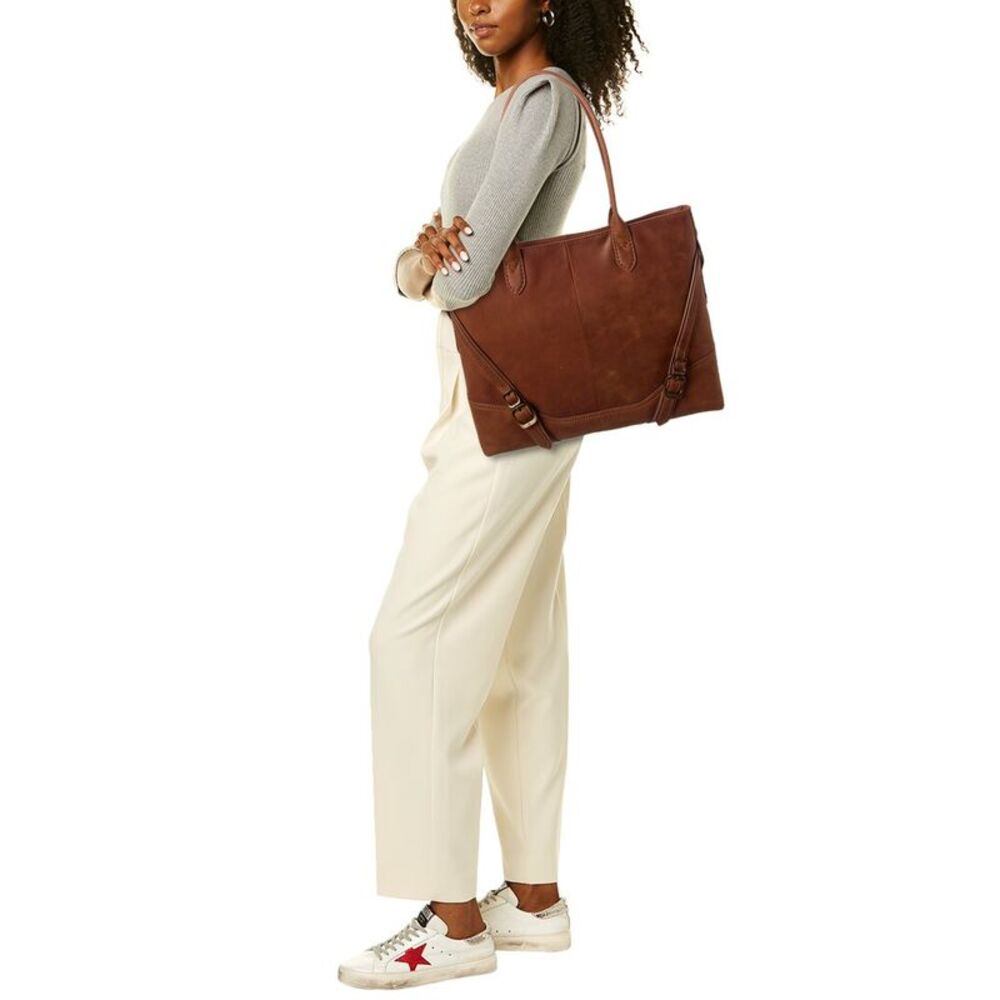 Frye Veronica Leather Tote, Brown - Picture 4 of 4